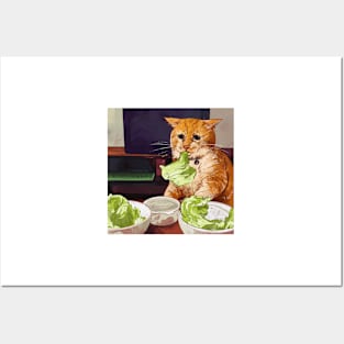 cat in a diet Posters and Art